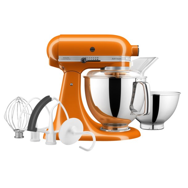 KitchenAid Artisan 5KSM175PSEHY Køkkenmaskine 4.8liter Honning