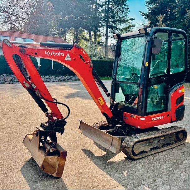 Brugt Kubota KX019-4 minigraver / mini excavator 1.8 ton, �rgang 2017 - Auktion - Kom med et bud