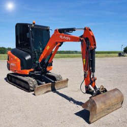 Brugt Kubota KX027-4 - minigraver / mini excavator 2,7 ton, �rgang 2021 - Tiltman - Kom med et bud