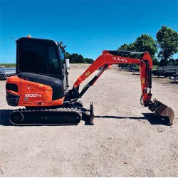 Brugt Kubota KX027-4 - minigraver / mini excavator 2,7 ton, �rgang 2021 - Tiltman - Kom med et bud