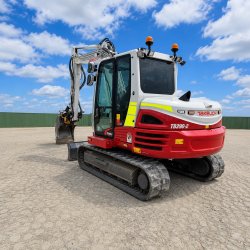 Brugt Takeuchi TB290-2 - Gravemaskine / excavator 8,4 ton - Engcon Rotortilt - Unicontrol, �rgang 2023 - Auktion - Kom med et bud