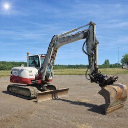 Brugt Takeuchi TB290 - Gravemaskine / excavator 8,4 ton - Engcon Rotortilt, �rgang 2016 - Auktion - Kom med et bud