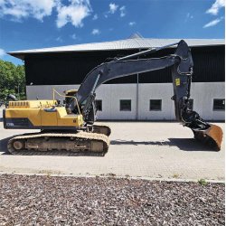 Brugt Volvo EC250 DL Gravemaskine / excavator 27 ton, �rgang 2012 - Centralsm�ring - Kom med et bud